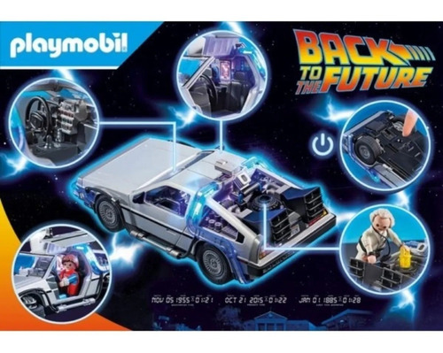 Imagen 4 de 10 de Playmobil Volver Al Futuro 70317 Auto Delorean Playking
