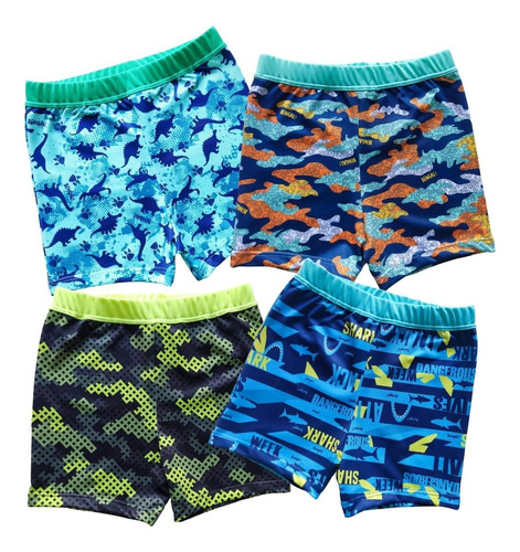 Pack X 2 Mallas Short Traje De Baño Nene Niño Varon Infantil