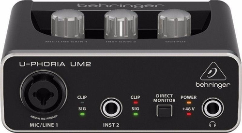 Imagem 2 de 5 de Interface De Audio Behringer Um-2