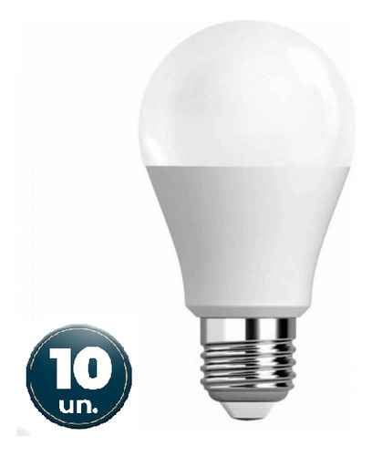Lâmpada Led Bulbo 15w E27 Branco Neutro Bivolt Kit Com 10