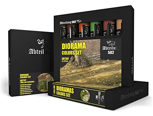 Set Colores Dioramas Abteilung 502, 6 X 20ml