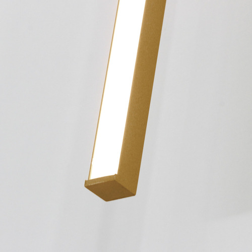 Arandela Luminalux Fit Alx138 Direta Bivolt 50cm Parede Muro Estrutura Dourado