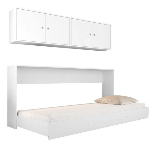 Cama Articulável Solteiro C/aéreos Sun Branco -art In Móveis