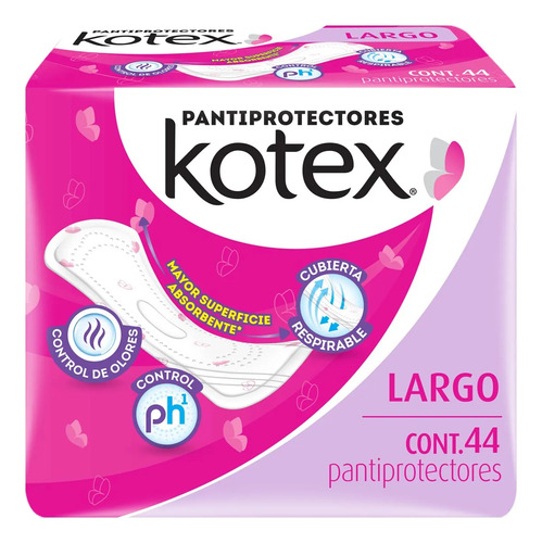Kotex Pantiprotectores Largo Con 44