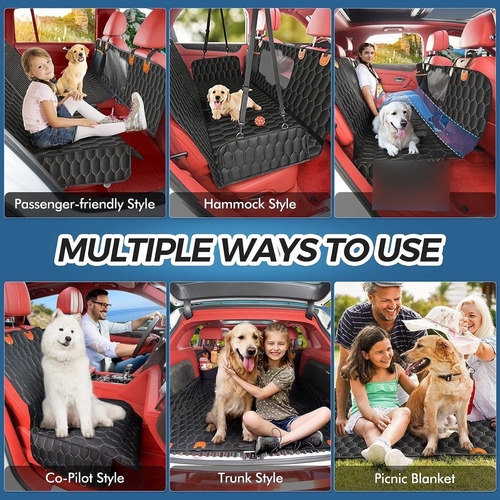 Funda De Asiento De Coche 6 En 1, 100% Impermeable, Hamaca P
