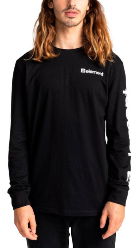 Polera M/l Hombre Joint Negro Element