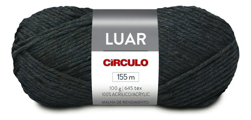 Fio Crochê Tricô Luar Circulo 100g 155 Metros (tex 645) Cor 8314 - DARK