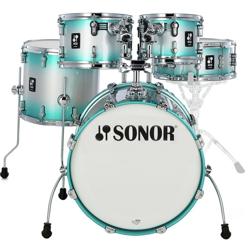 Batería De 5 Pzas Aqua Silver Burst, Sonor Aq2 Stage Set