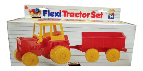 Set Tractor 30cm Acoplado Flexi Tractor Viking Toys Jretro