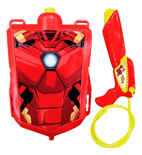 Pistola De Agua Con Mochila Iron Man Avengers Marvel