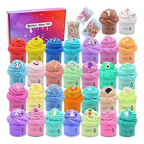 30 Pack De Fiesta Favor Slime Kit Fidget Juguetes, Vg4fq