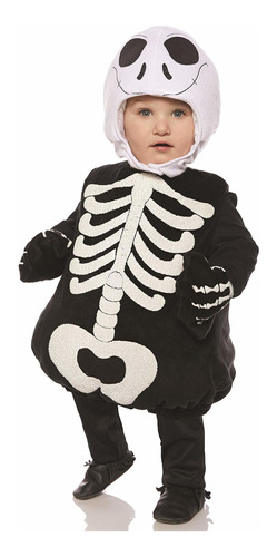 Underwraps Skeleton Boys Toddler Belly Baby Costume