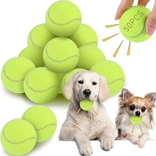 50 Pelotas De Tenis Chillonas Perros De 2.5 , Pelotas D...