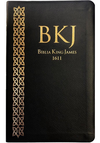Bíblia Slim King James Fiel 1611 Ultra Fina Slim Preta Bkj
