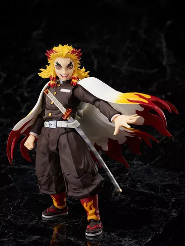 Figma Demon Slayer Kyojuro Rengoku Modelo De Brinquedo Colecionável action  figure boneco articulado