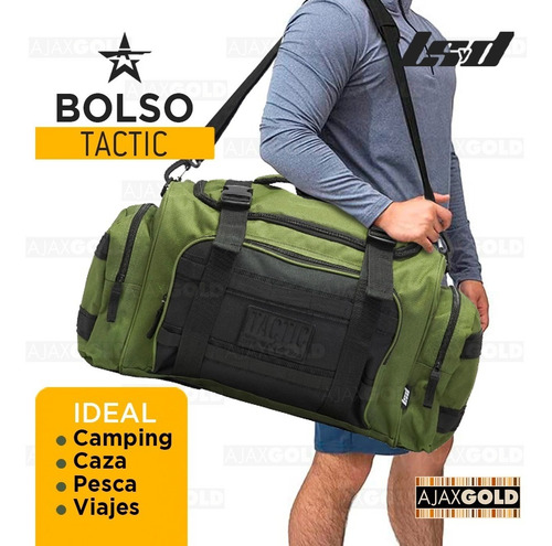 Imagen 3 de 10 de Bolso Tactico De Viaje Reforzado Gym Deportivo Grande Asalto