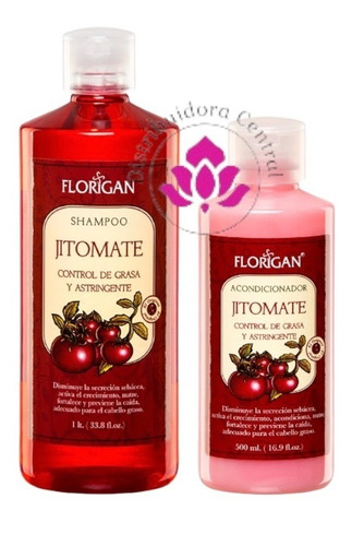 Jitomate Shampoo 1lt. Acondicionador 500ml. Set Florigan