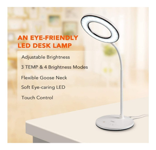 Lámpara De Escritorio Led Para El Cuidado De Los Ojos, 3 Mod
