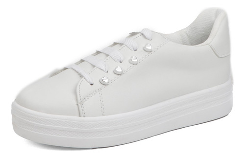 Tenis Clínico/servicio Cómodos Piel De Seda 1310 Blanco 18-21