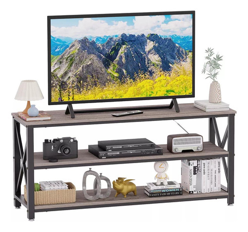 Mueble Para Tv Minimalista Centro De Entretenimiento Gris