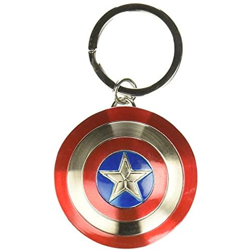 Llavero De Escudo Del Capitán América Pewter (1 )