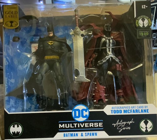 Mcfarlane Dc Multiverse Batman Y Spawn Edicion Autografiada