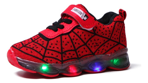 Zapatillas Unisex Led Cool Spider Zapatos Luminosos