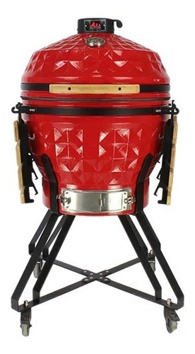 Imagem 2 de 8 de Churrasqueira Kamado Big Bob Egg Cerâmica Carvão Grill 24