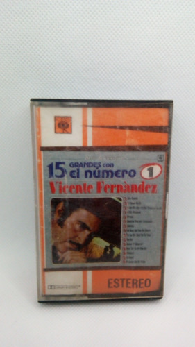 Vicente Fernández/ 15 Grandes Con El Número 1/ Cassette/ S B