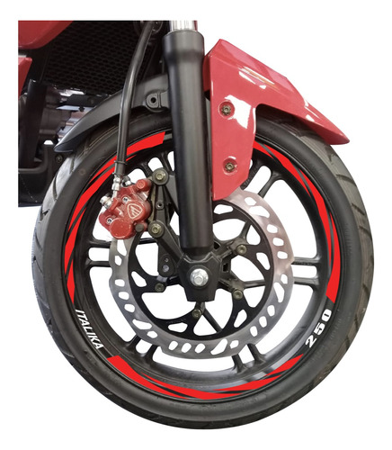 Stickers Reflejantes Para Moto Rin 17  Y 18 Italika Nid 2029