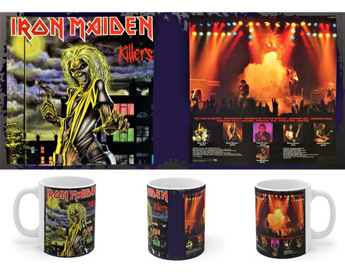 Rnm0434 Taza Tazon Iron Maiden Killers Front/back Cover