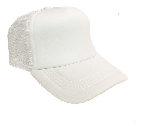 Gorra Sublimar Sublimacion Trucker Colormake Blanco Completo