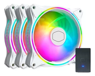 Cooler Masterfan Coolermaster Mf120 Halo 3in1 White Edition Led Argb