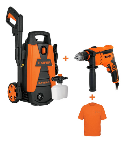 Hidrolavadora Portátil 1500psi Taladro 1/2 600w Truper