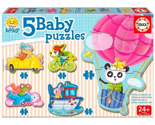 Educa Baby Puzzle Animales Al Volante 18028