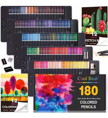 Caja De Colores De 180 Und 
