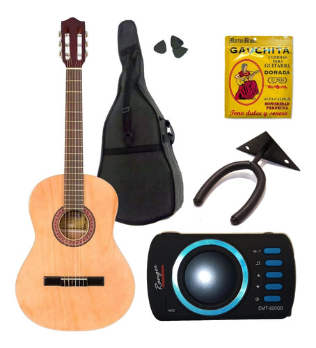 Gracia M1 Combo Guitarra Clasica + Funda + Afinador + Acc