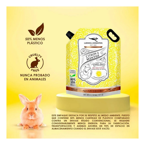 Jabón Líquido Para Manos Ludwig & Wiggstein Botanical 4 L