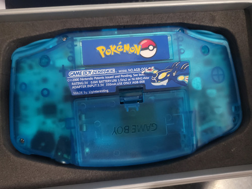 Gameboy Advance Pokemon + Pantalla Ips + Pokemon (replica) Azul (Usado)