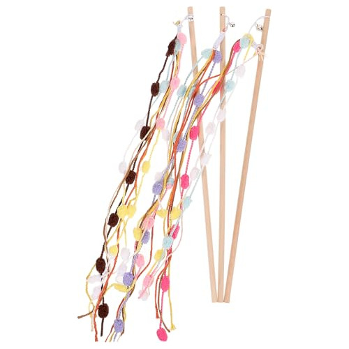 Logofun Cat Teaser Toys Interactive Cats Teaser Feather Wand