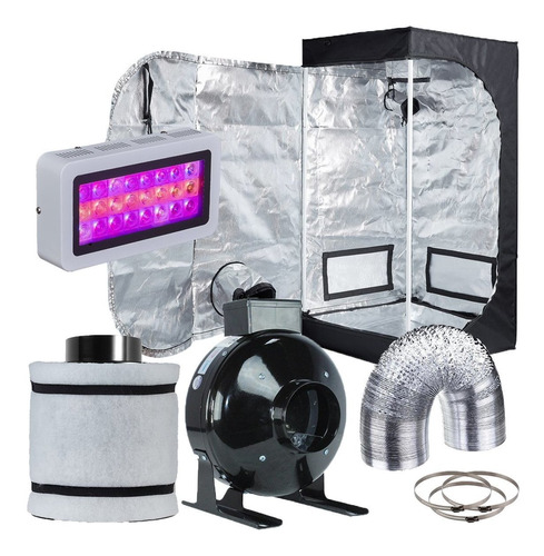 Hydro Plus Kit Completo De Carpa Para Cultivo Con Luz Led De