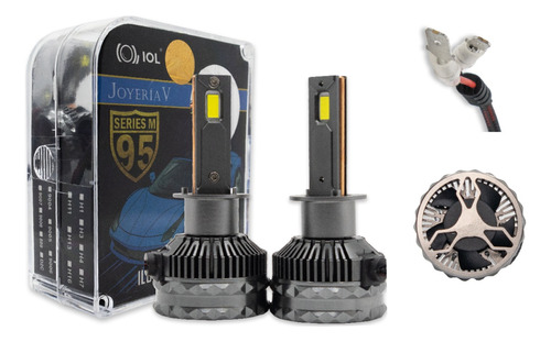 Kit 2 Foco Led H1 Hid Csp Led Nitrogeno Cambus 85 W Luz Fija