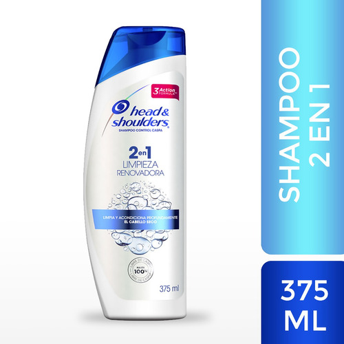 Imagen 1 de 4 de Head & Shoulders® Shampoo 2en1 Limpieza Renovadora 375 Ml