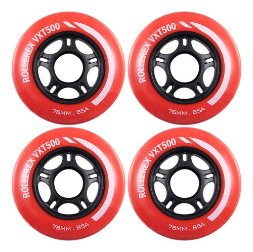 Ruedas Rollerex Vxt500 85a Para Patín En Línea Paquete De 4 Rojo (rocket Red)