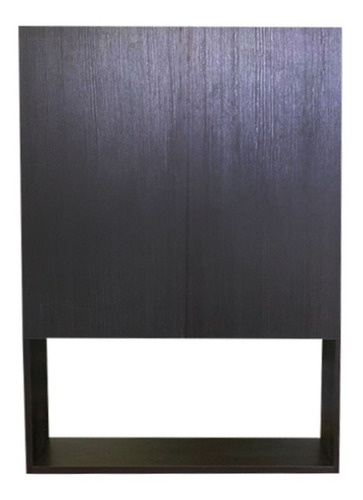 Mueble Gabinete De Almacenamiento Para Inodoro Flotante Color Wengue