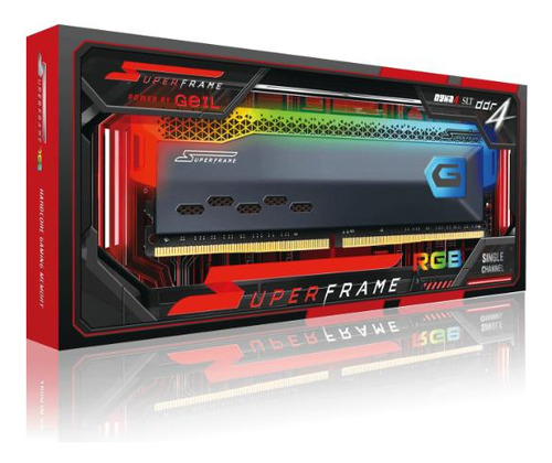 Memória Ddr4 Superframe Rgb, 8gb, 3200mhz, Gray