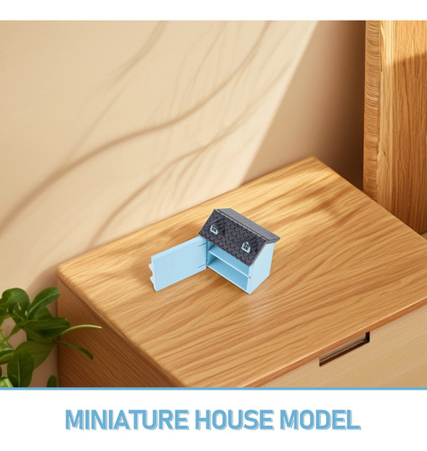 Adorno De Casa Pequeña Modelo Casa Miniatura De Madera Tiny
