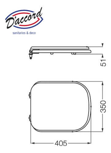 Asiento De Inodoro Apto Br D'accord Hjes Metal Color Blanco
