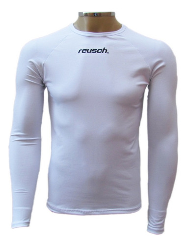 Camisa Térmica Reusch Manga Longa - Branca - C/ Seu Nome!