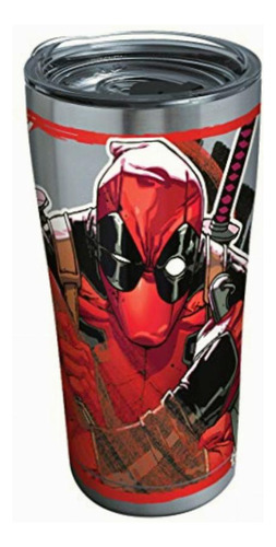 Tervis Marvel Vaso Aislado Deadpool, 20 Onzas Acero Color Íconos